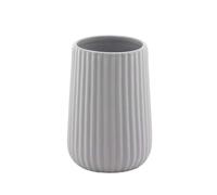 Gedy Toothbrush Holder, Ceramic, Gray, 8x8x11,6