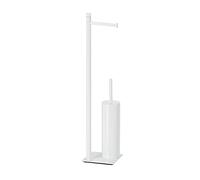 Gedy Trilly Columna Toilet roll/toilet brush holder Matte White