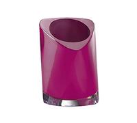 Gedy Twist Ruby Bath, Measurements and Weight: 12X8.5X8.5CM & 0.45kg, Durable Resin Toothbrush Holder, Babled&Co Design, Handmade, 2 Year Warranty, One Size