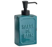 Gedy Vivienne Soap Dispenser Ceramic Plastic Blue 8.7 x 6 x 18 cm