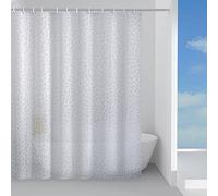 Gedy White, 16 G-Jungle 240x200, Made of Peva Fabric, Finish, R&D Design, Shower Curtain with 12 Rings, 2 Years Warranty, 200X240