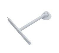 Gedy White G-Mirissa Shower Squeegee Colour Hook with Suction Cup, Glass Cleaner in Resin and Rubber, Dimensions 23 x 22 x 3 cm and Weight 0.1 kg, 2 Years Warranty, R&D Design, Unique