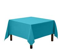 Gee Di Moda 70 x 70 Inch Caribbean Square Tablecloth - Heavy Duty Washable Polyester - For Buffet Table, Holiday Party, Dinner, Wedding & Baby Shower