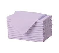 Gee Di Moda Cloth Napkins - 17 x 17 Inch Lavender Dinner Napkins - Set of 12 Soft & Absorbent Washable Fabric Cloth Table Napkins with Hemmed Edges for Hotel Restaurant, Holiday Parties & Wedding
