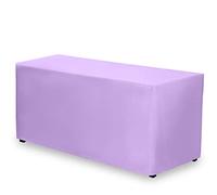 Gee Di Moda Fitted Tablecloth - 72 x 30 Inch Lavender Fitted Table Cloth for Rectangle Table - Heavy Duty Washable Fabric - Buffet & Dinner Party Tablecloth