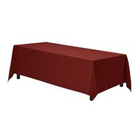 Gee Di Moda Rectangle Tablecloth - 70 x 120 Inch Burnt Orange Table Cloth for 6 or 8 Foot Rectangle Table - Heavy Duty Washable Fabric - for Buffet, Holiday, Dinner, Wedding & Baby Shower