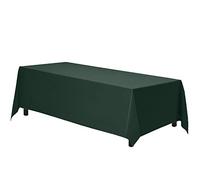 Gee Di Moda Rectangle Tablecloth - 70 x 120 Inch Hunter Green Table Cloth for 6 or 8 Foot Rectangle Table - Heavy Duty Washable Fabric - for Buffet, Holiday, Dinner, Wedding & Baby Shower