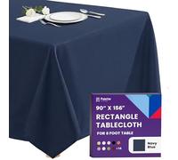 Gee Di Moda Rectangle Tablecloth - 90 x 156 Inch Navy Blue, Polyester, Wrinkle Resistant, Heavy Duty, Machine Washable, 8 Ft Table, Buffet, Holiday, Wedding, Baby Shower
