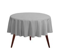 Gee Di Moda Round Tablecloth - 90 Inch Charcoal - Heavy Duty, Wrinkle-Resistant, Machine Washable - Ideal for 30 to 60 Inch Round Tables, Perfect for Buffet, Dinner, Wedding & Baby Showers
