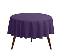 Gee Di Moda Tablecloth - 70" Inch Round Tablecloths for Circular Table Cover in Purple Washable Polyester - Great for Buffet Table, Parties, Holiday Dinner & More