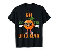 Gee of Little Cutie Baby Shower Orange 1st Birthday T-Shirt