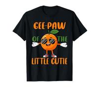 Gee Paw of Little Cutie Baby Shower Orange 1st Birthday T-Shirt