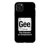 Gee The Element of Amazement Funny Science Periodic Table Case for iPhone 11 Pro Max