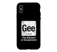 Gee The Element of Amazement Funny Science Periodic Table Case for iPhone X/XS