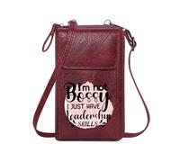 GEEADNB Bags with Card Slots Cell Phone Wallet Purses Bossy Empowering Leadership Travel Rfid Safe Suitable for Everyday Use