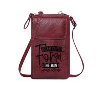 GEEADNB Bags with Card Slots Crossbody Bags for Women Black background THE MAN Red hearts Holiday Customized Gift Personalized Gifts for Girlfriend Friends