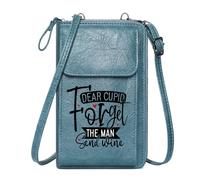 GEEADNB Bags with Card Slots Crossbody Bags for Women Black background THE MAN Red hearts Holiday Customized Gift Personalized Gifts for Girlfriend Friends