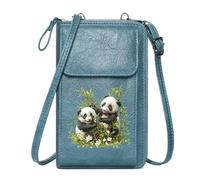 GEEADNB Bags with Card Slots Customized Small Bags giant pandas bamboo natural habitat Perfect for Printed Present Perfect for Teacher's Day