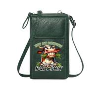GEEADNB Bags with Card Slots Women’s RFID Clutch Purse Humorous Tone NOT MY BULLSHIT Cartoon Cow for Valentine's Day Birthday Gifts Perfect for Outfits