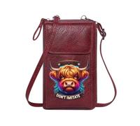 GEEADNB Bags with Card Slots Women’s RFID Clutch Purse Rainbow Mane DON'T IMITATE Majestic Horns for Everyday Use or Gift Idea for Valentine's Day Birthday Gifts