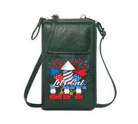 GEEADNB Card Wallets Purse Cell Phone Wallet Purses Let's Get LIT Text Fireworks Patriotic Celebration Personalized Gifts for Girlfriend Friends for Valentine's Day Birthday Gifts