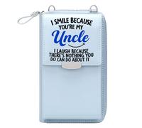 GEEADNB Card Wallets Purse Personalized Crossbody Wallets Affectionate Theme Superhero Uncle Classic Outfit Christmas Holiday Present