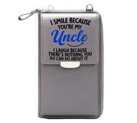 GEEADNB Card Wallets Purse Personalized Crossbody Wallets Affectionate Theme Superhero Uncle Classic Outfit Christmas Holiday Present