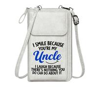 GEEADNB Card Wallets Purse Personalized Crossbody Wallets Affectionate Theme Superhero Uncle Classic Outfit