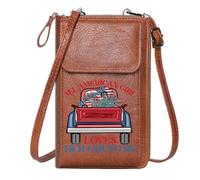 GEEADNB Card Wallets Purse RFID Blocking Zipper Phone Wallet Pickup Truck All-American Girl Patriotic Travel Rfid Safe Personalized Gifts for Girlfriend Friends