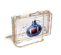 GEEADNB Card Wallets Purse Small Shoulder Bag Fusion Design Sparkling Luxury Bomb-like Structure Travel Rfid Safe