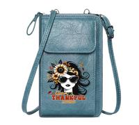 GEEADNB Cell Phone Purse with Zipper Ladies Cell Phone Purse Gratitude Autumn Motherhood Season Gifts