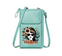 GEEADNB Cell Phone Purse with Zipper Ladies Cell Phone Purse Gratitude Autumn Motherhood Season Gifts
