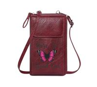 GEEADNB Cell Phone Purse with Zipper Small Shoulder Bag Born to Stand Out Butterfly Aesthetic Design Graduation Student Personalized Gifts for Girlfriend Friends