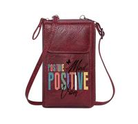 GEEADNB Cell Phone Wallet Purses Customized Phone Bags Colorful POSITIVE Textured Season Gifts Personalized Gifts for Girlfriend Friends