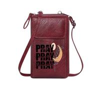 GEEADNB Cell Phone Wallet Purses Personalized Leather Cell Phone Wallet crescent moon branch with leaves silhouette Perfect for Teacher's Day Suitable for Daily Gifting