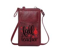 GEEADNB Cell Phone Wallet Purses Women ID Credit Card Case Love Metaphor red Flask Floating Hearts Large Capacity Purse Gift Holiday Customized Gift