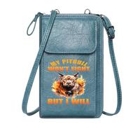 GEEADNB Credit Card Slots Crossbody Bags for Women Aggression Protection Pit Bull Travel Rfid Safe Suitable for Daily Gifting