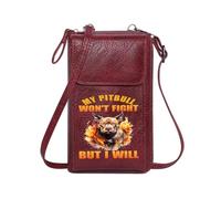 GEEADNB Credit Card Slots Crossbody Bags for Women Aggression Protection Pit Bull Travel Rfid Safe Suitable for Daily Gifting