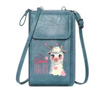 GEEADNB Credit Card Slots Crossbody Bags for Women Keywords Image Recognition PU Leather Phone Bags Suitable for Daily Gifting