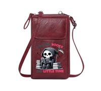 GEEADNB Credit Card Slots Personalized Crossbody Wallets Time Management Death and Literature Love of Learning Elegant Gift for Mother's Day Perfect for Outfits