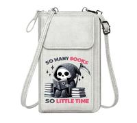 GEEADNB Credit Card Slots Personalized Crossbody Wallets Time Management Death and Literature Love of Learning Elegant Gift for Mother's Day Perfect for Outfits