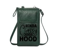 GEEADNB Crossbody Bags for Women Cell Phone Purse with Zipper Urban Setting Black and White Relaxed Posture Long Purse for Gift Perfect for Printed Present