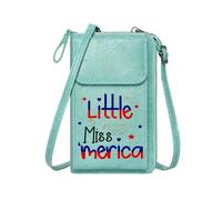 GEEADNB Crossbody Bags for Women Phone Bags for Women Little America Red and Blue Stars and Hearts Classic Outfit Adjustable Strap
