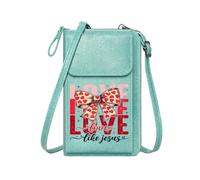 GEEADNB Crossbody Bags for Women Small Crossbody Bags Bow Sparkles LOVE Perfect for Outfits Printed Gift