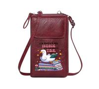 GEEADNB Crossbody Bags for Women Small Crossbody Bags Colorful Books Magical Atmosphere Whimsical Goose Perfect for Teacher's Day Classic Outfit