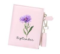 GEEADNB Customized Birthday Flowers Wallets for Women,Thanksgiving Day Gifts, Birthday Gifts for Parent and Grandparent, Graduation Gifts for Her Him 0470i