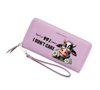 GEEADNB Customized Cow Print Wallets for Women,Teacher's Day Gift for Teachers,Birthday Gift Thanksgiving Gift for Parent Grandparent from Son Daughter 1306l