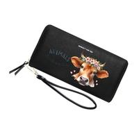 GEEADNB Customized Cow Print Women's Wallet,Teacher's Day Thanksgiving Gift for Teacher from Student,Father's Gift,Mother's Gift,Birthday Gift for Parent Grandparent 1303c