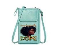 GEEADNB Customized Phone Bags Card Wallets Confidence Afro DOPE Large Capacity Purse Gift Long Purse for Gift