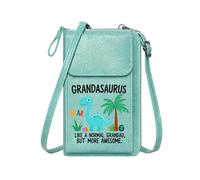 GEEADNB Customized Phone Bags Crossbody Bags for Women Cartoon Dinosaur Playful Theme Palm Tree Cute Stylish Elegant Accessory Travel Rfid Safe